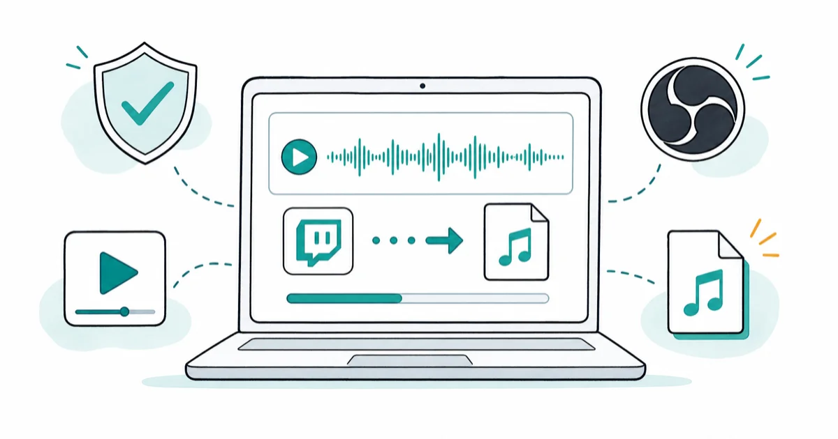 Twitch to MP3: Legal Use, Tools, and Copyright Rules cover image