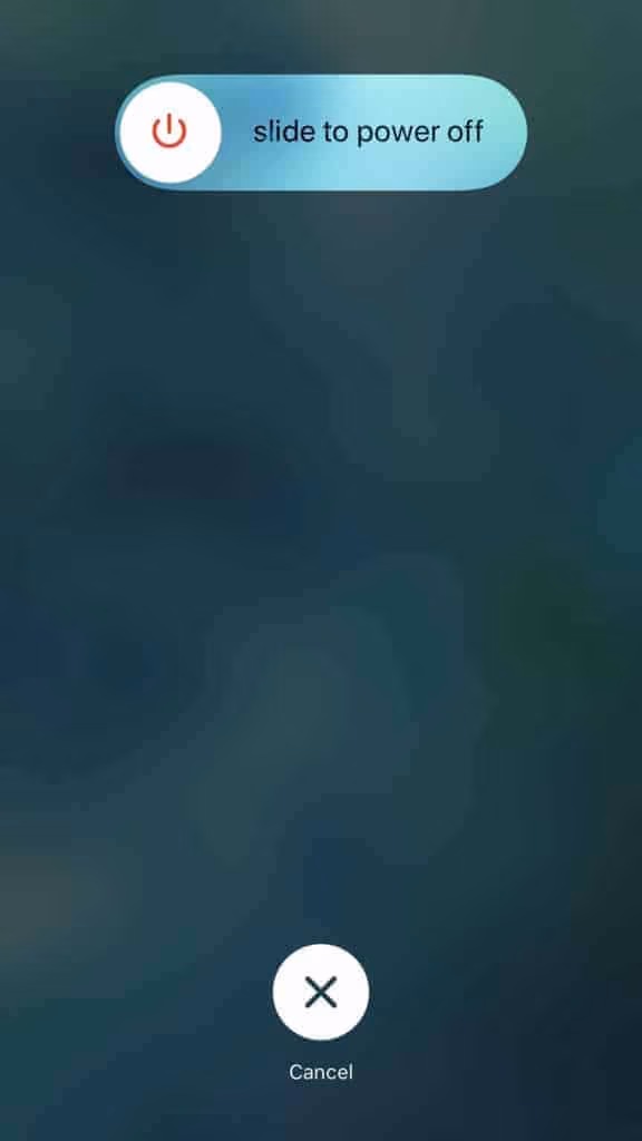 Restart iPhone to Fix Unable to Load Video or Photos on iPhone