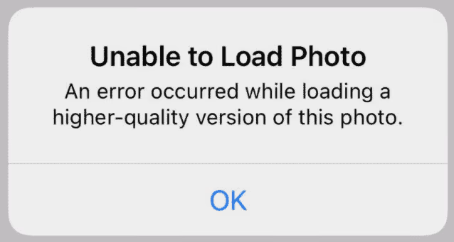 Unable to Load Video or Photos on iPhone