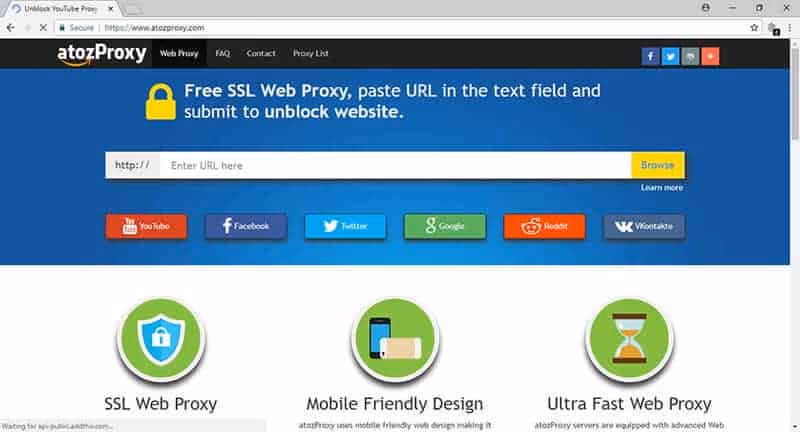 Unblock Proxy with AtozProxy
