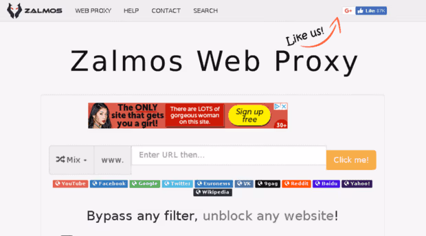Unblock Proxy with Zalmos Web Proxy