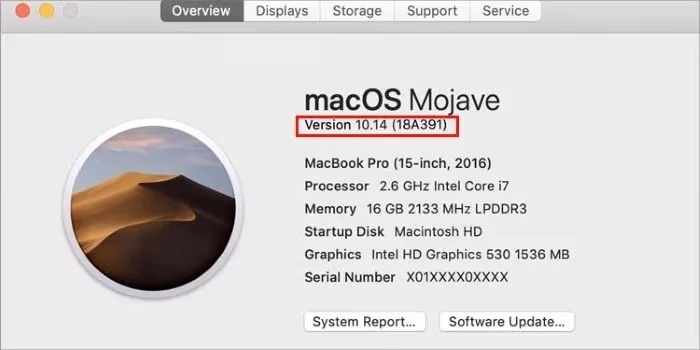 About This Mac