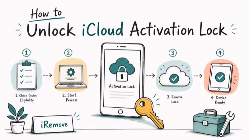 Hand-drawn illustration: iRemove