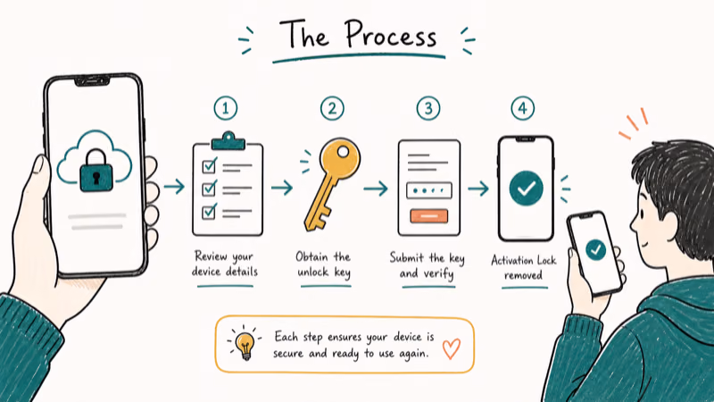 Hand-drawn illustration: The Process