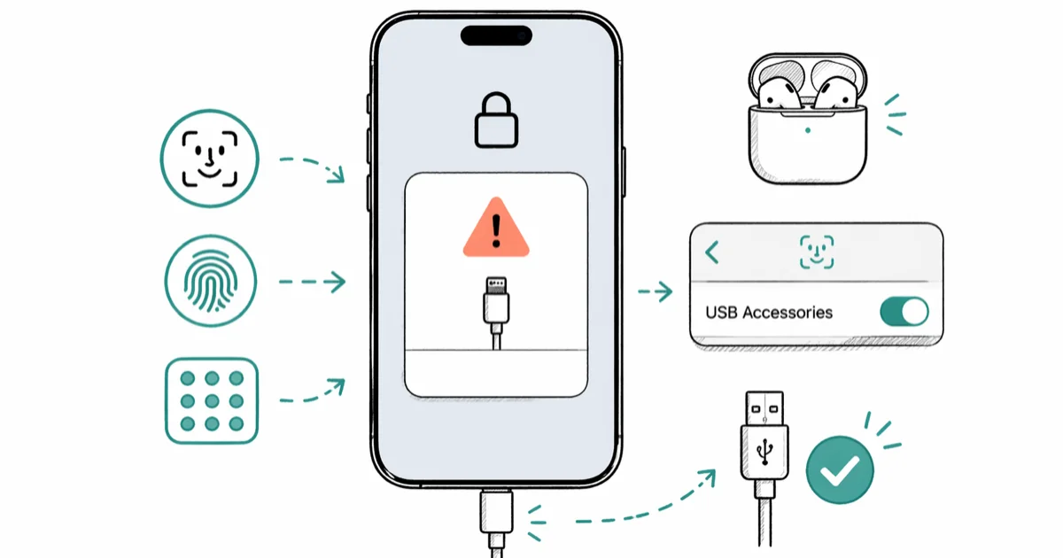 Unlock iPhone to Use Accessories: Fix USB Restricted Mode cover image