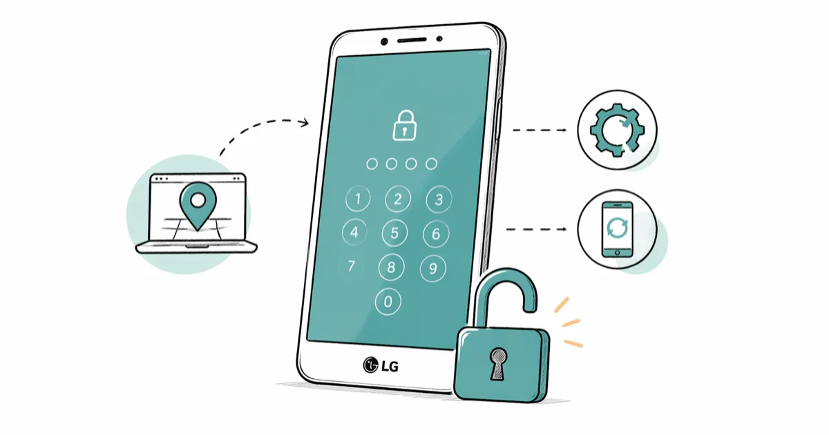 How to Unlock an LG Phone When You Forgot Your PIN cover image
