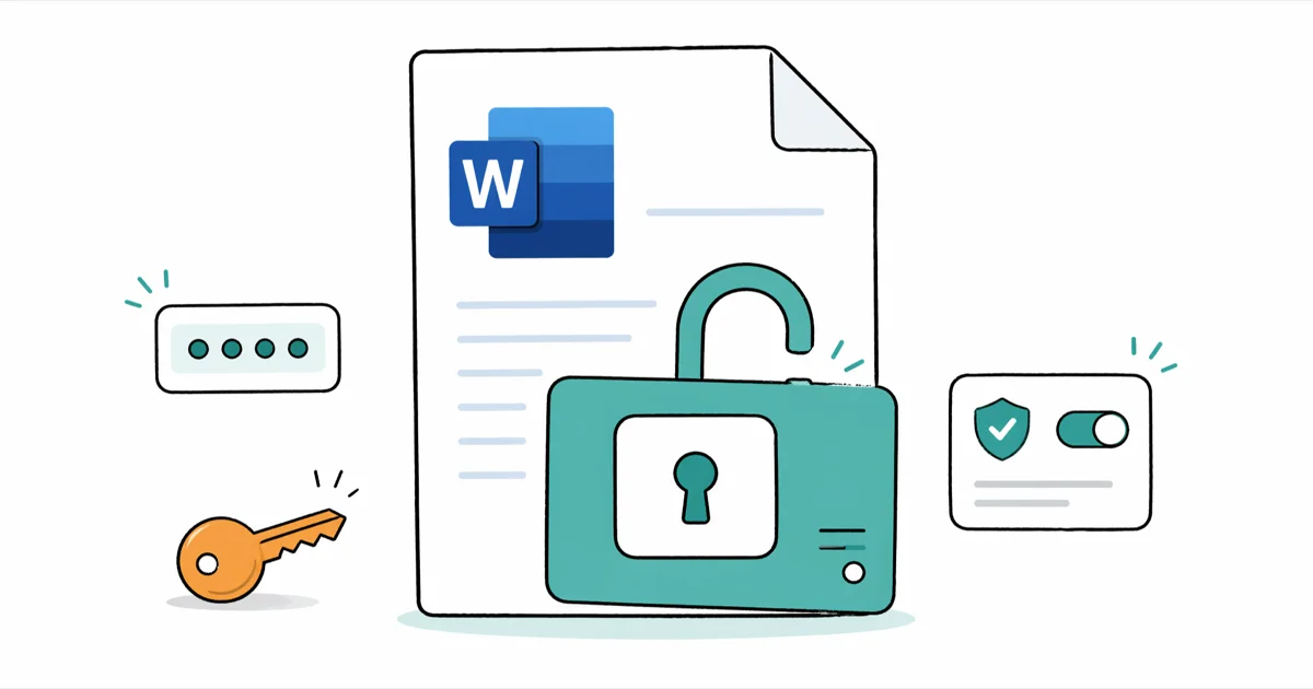 How to Unprotect a Word Document You Own: 2026 Guide cover image