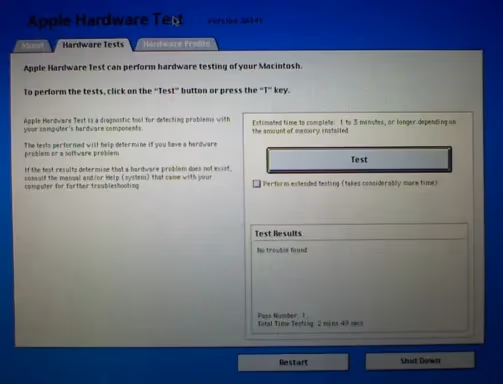 Apple Hardware Test