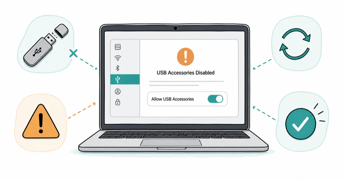 Fix USB Accessories Disabled Error on Mac: 6 Proven Methods cover image