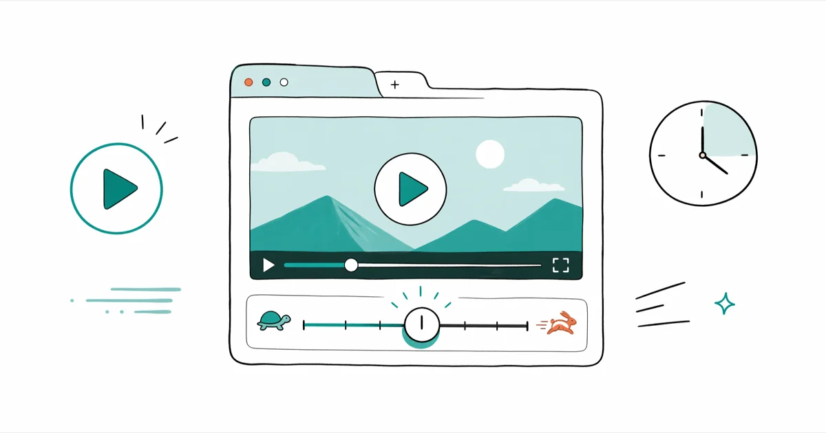 Video Speed Controller: Chrome and Firefox Setup Guide cover image