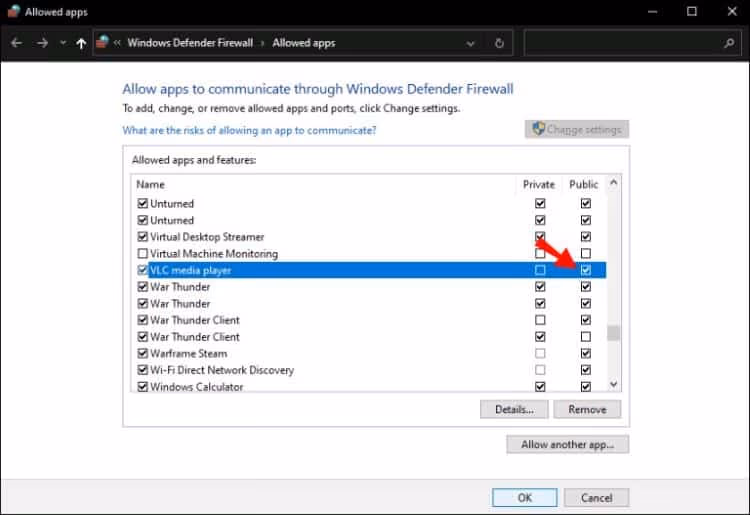 Allow VLC access public internet to fix VLC is unable to open the MRL