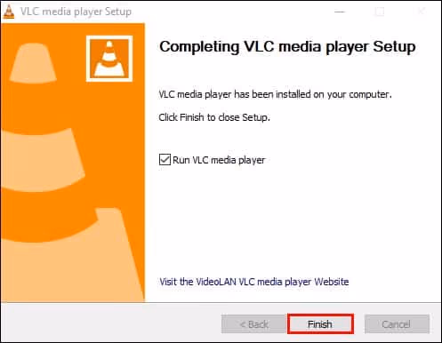 Run VLC media player