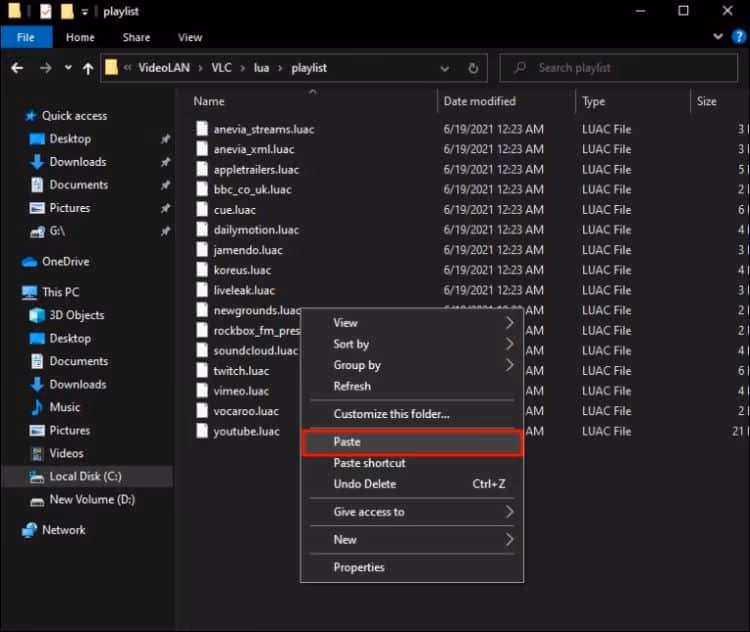 Paste youtube.luac files into playlist folder