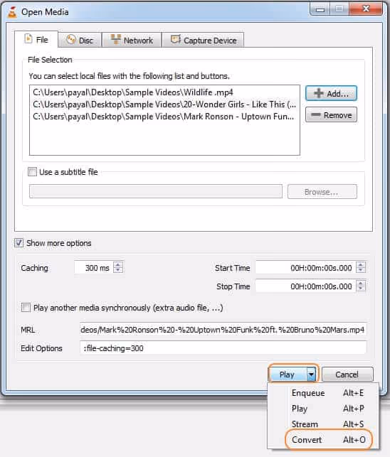 VLC Merge Videos - Convert Videos