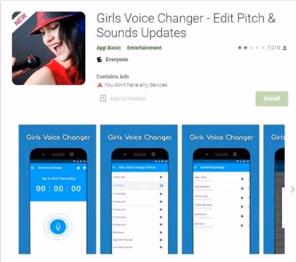 Girls Voice Changer app male to female