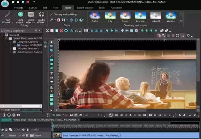 Convert VPROJ to MP4 Using VSDC Free Video Editor