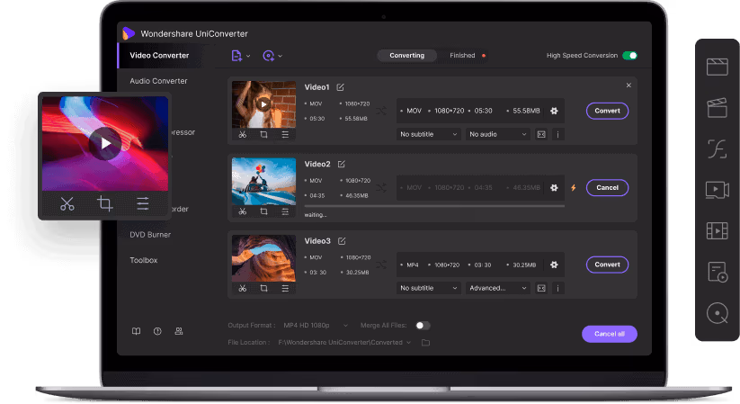 Convert VPROJ to MP4 with Wondershare UniConverter