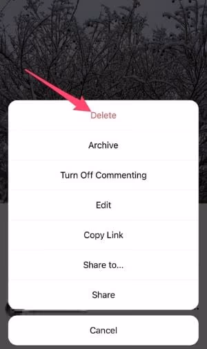 Deleting the Story or Post That Might Be Causing the Issue