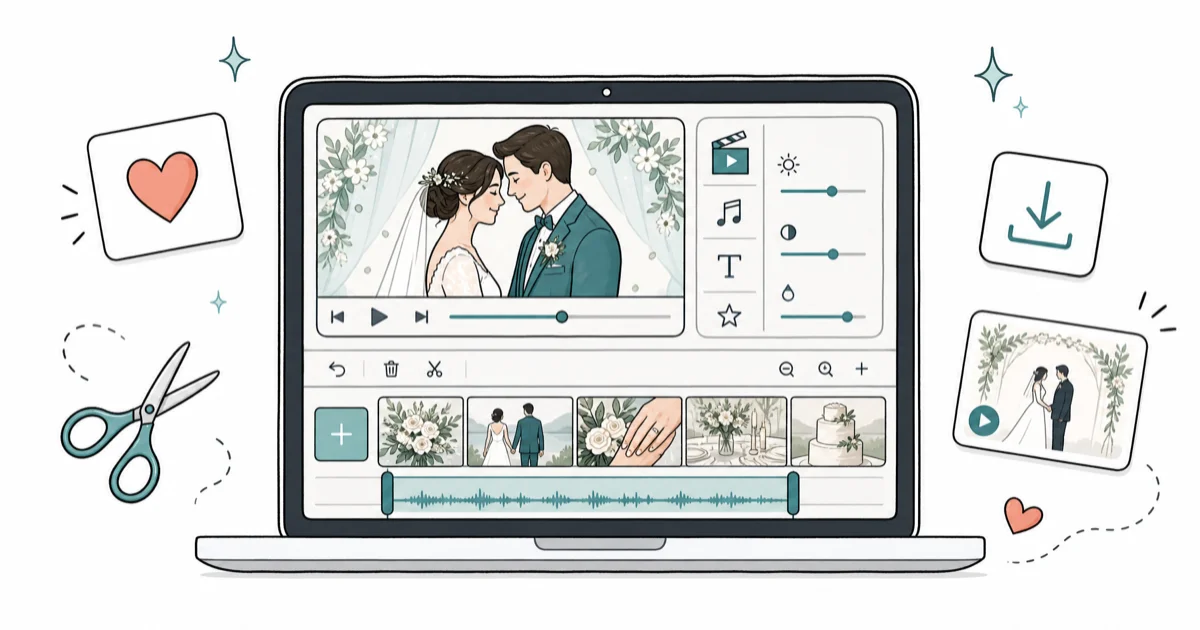 Best Wedding Video Editors for Beginners: 4 Options (2026) cover image