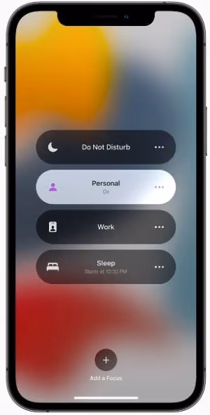 Focus Status on iPhone