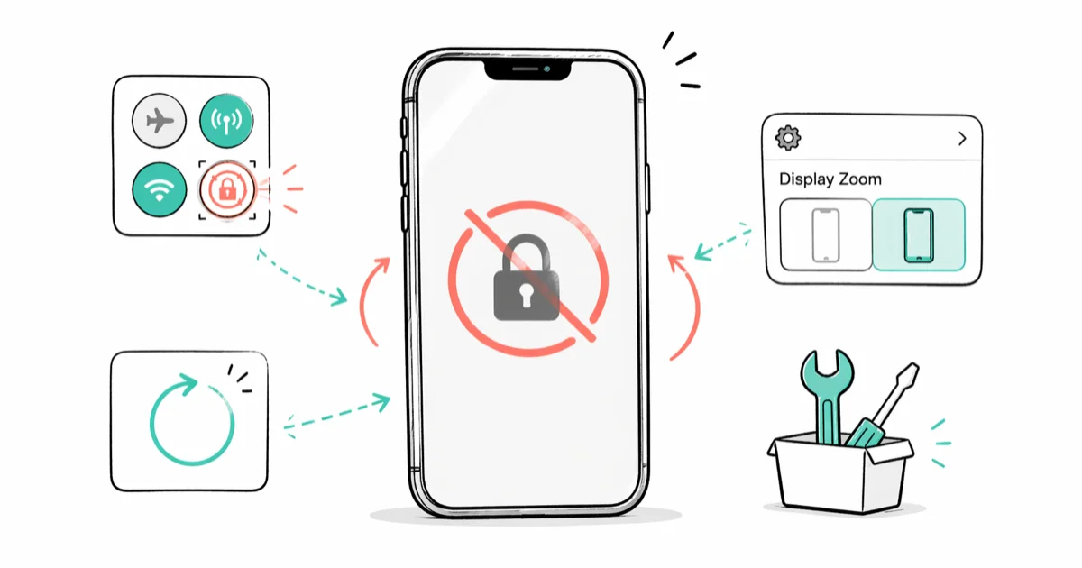 iPhone Screen Won't Rotate? 7 Tested Fixes (iOS 18) cover image