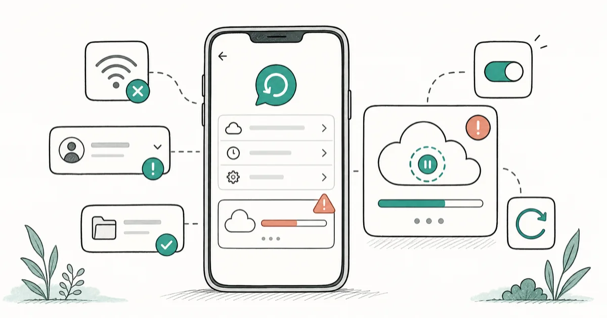 WhatsApp Not Backing Up to Google Drive: Full 2026 Fix cover image