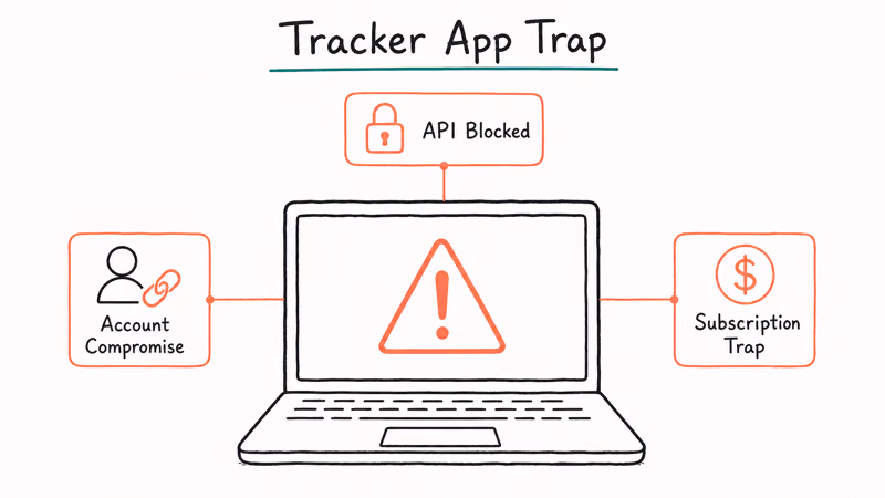 Three risks of Twitter visitor tracker apps API blocked account compromise and subscription billing trap
