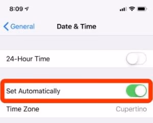 Time Zone, Date, and Time on Your Device Are Not Set Properly