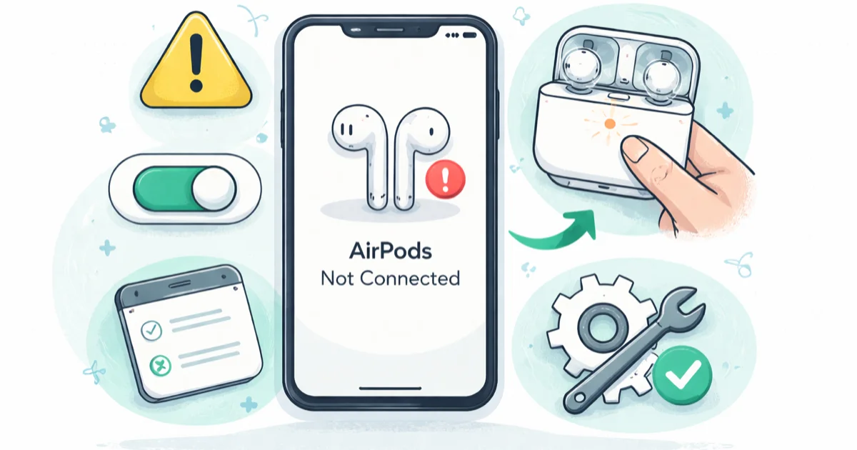 Why Won't My AirPods Connect? 9 Fixes for Phone and Mac cover image