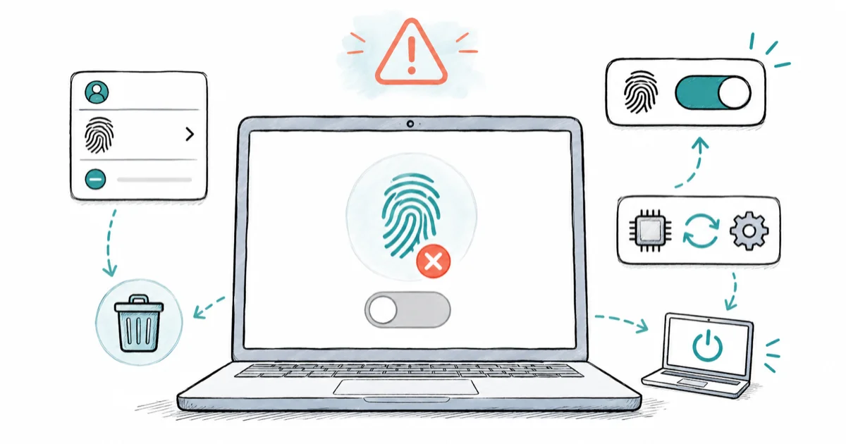 Windows Hello Fingerprint Not Working: The Fix Ladder cover image
