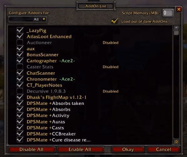 Disable WoW Add-ons to Fix WoW Escape Key Not Working
