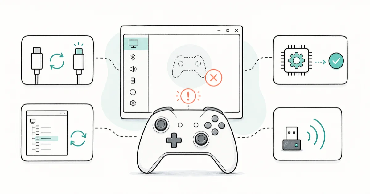 Xbox Controller Won't Connect to PC? Fix All 3 Modes