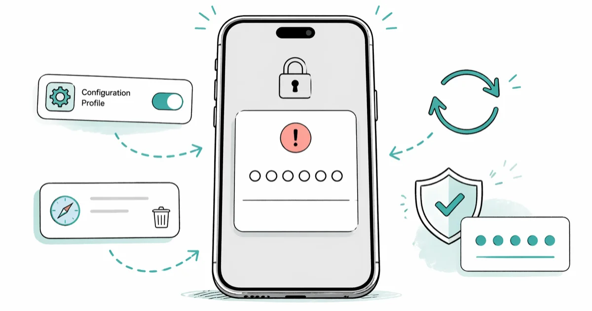 "You Must Change Your iPhone Unlock Passcode" Fix Guide cover image