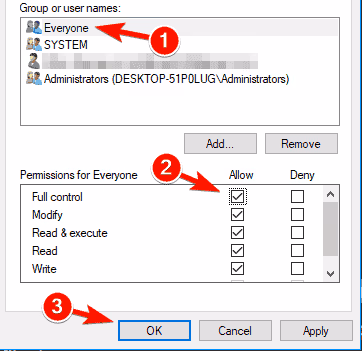 Modify Permissions