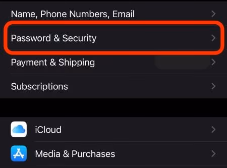 Password and Security