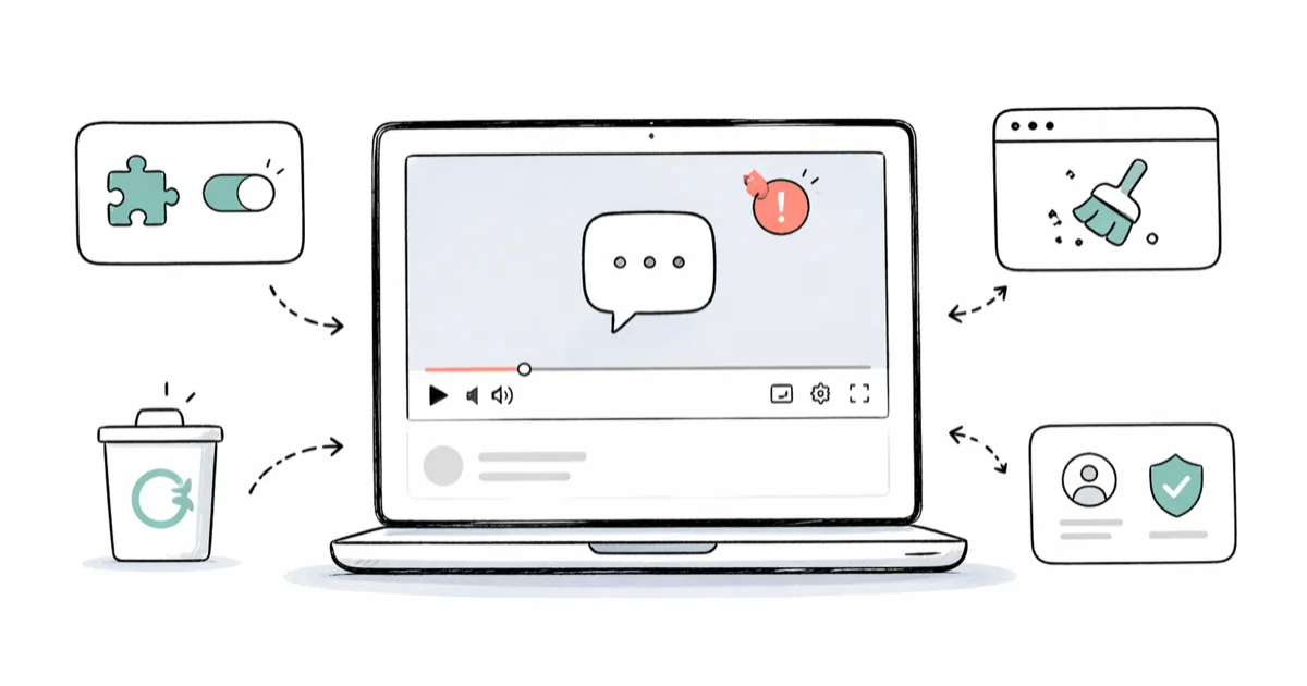 YouTube Comments Not Showing: 7 Fixes That Work (2026) cover image