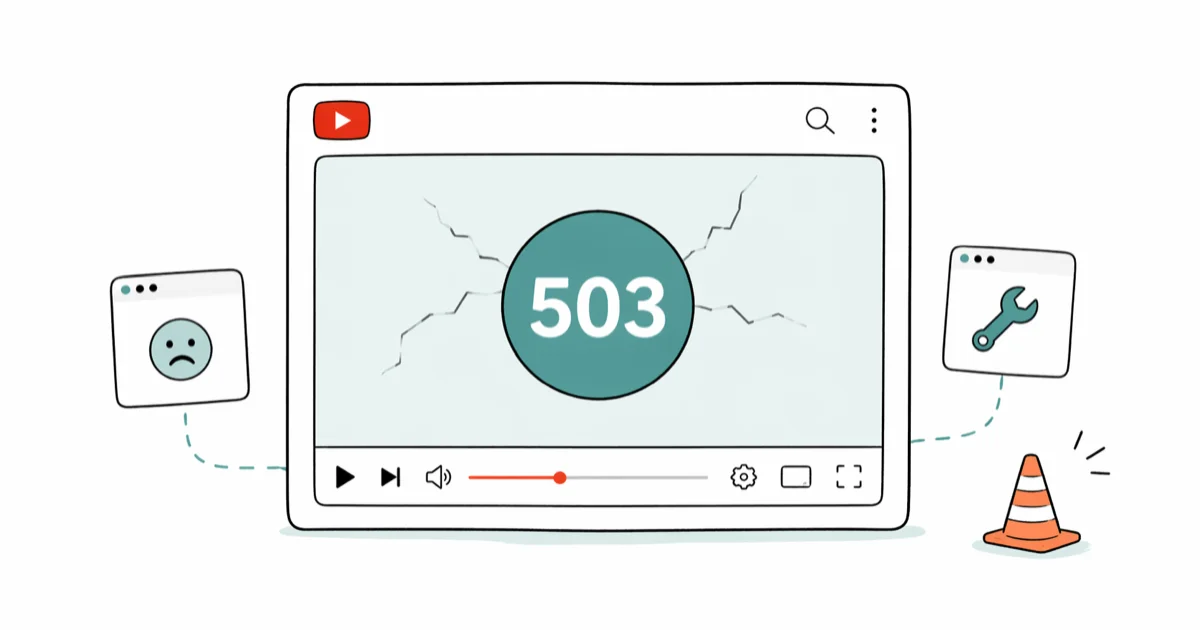 How to Fix YouTube Error 503 and Other Playback Errors cover image